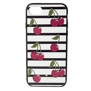 kate spade striped cherry iPhone 7/8 case